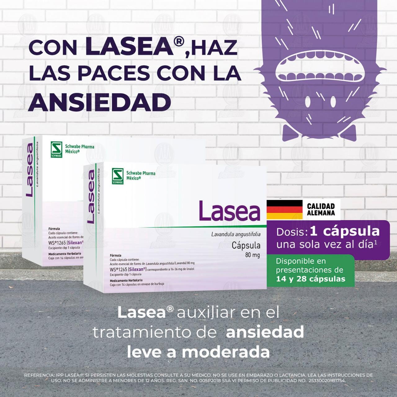 Lasea 80 mg, 14 C&aacute;psulas. image number 2