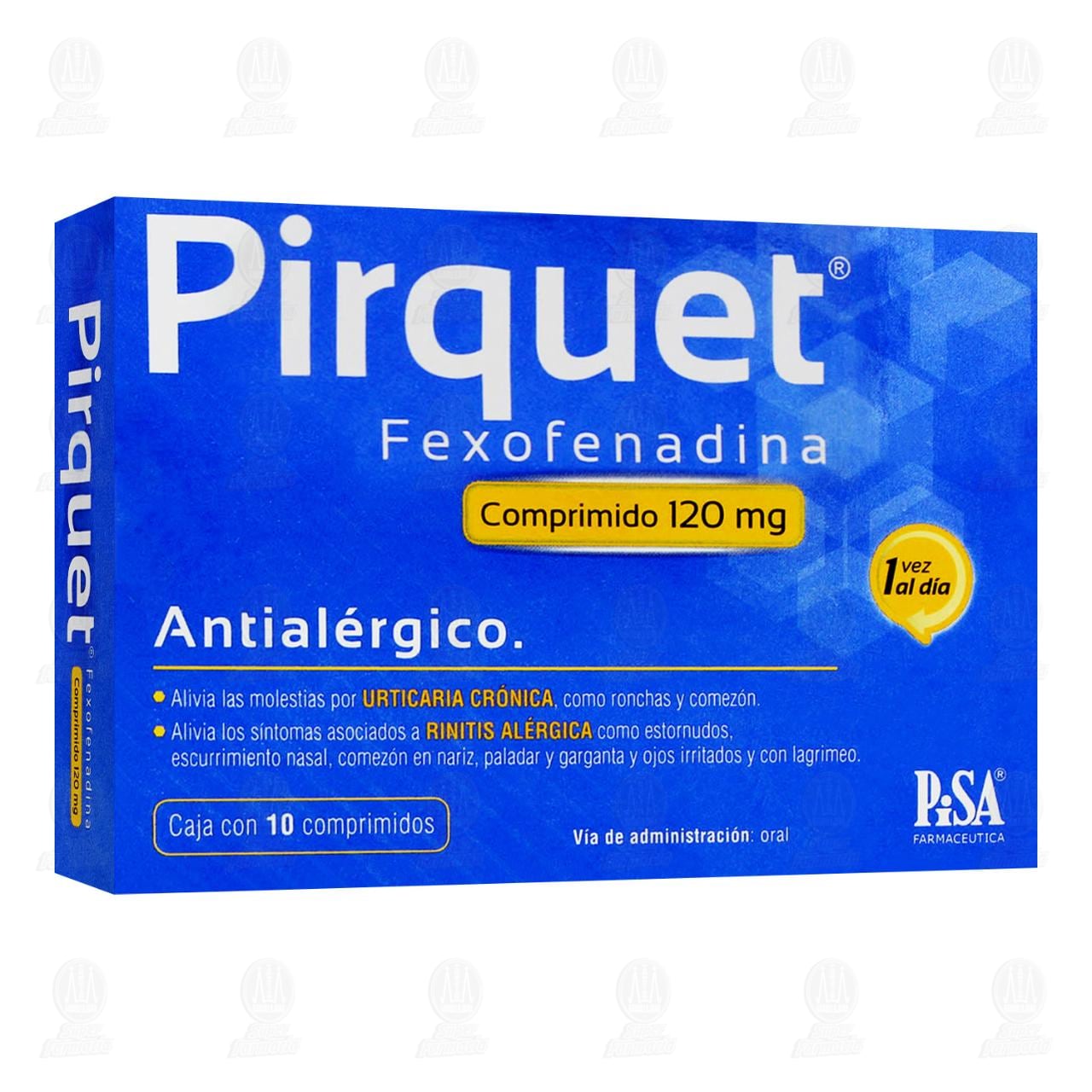 Pirquet 120 mg, 10 Comprimidos.