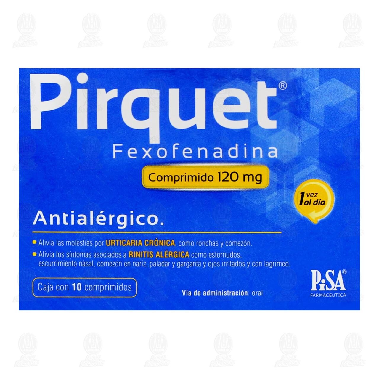 Pirquet 120 mg, 10 Comprimidos. image number 1
