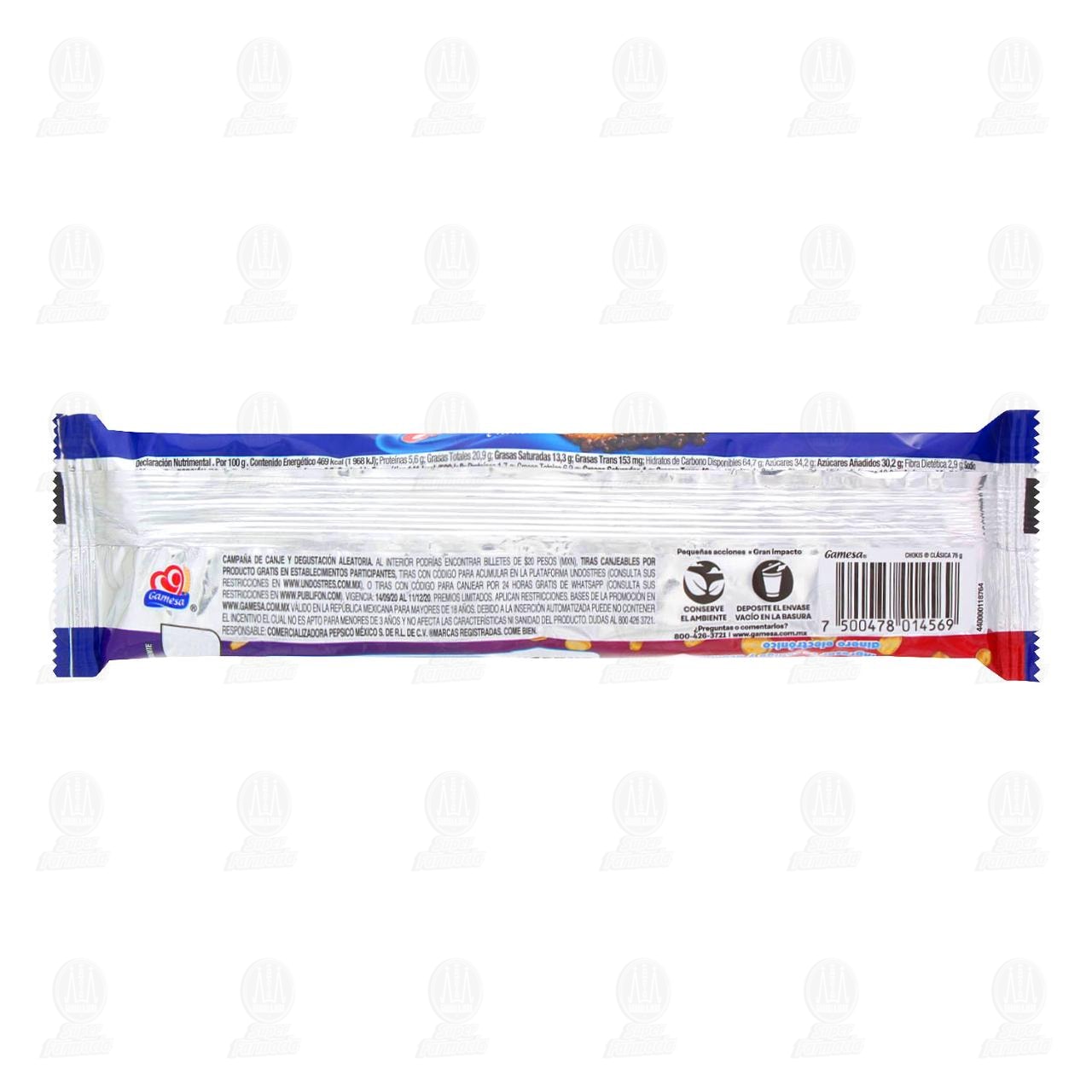 Galletas Chokis Cl&aacute;sica Sabor a Chocolate, 76 gr. image number 1