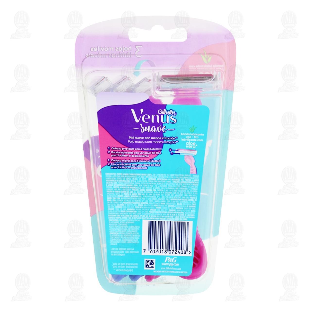 M&aacute;quinas para Afeitar Desechables Gillette Venus Simply3, 4 pzas. image number 1
