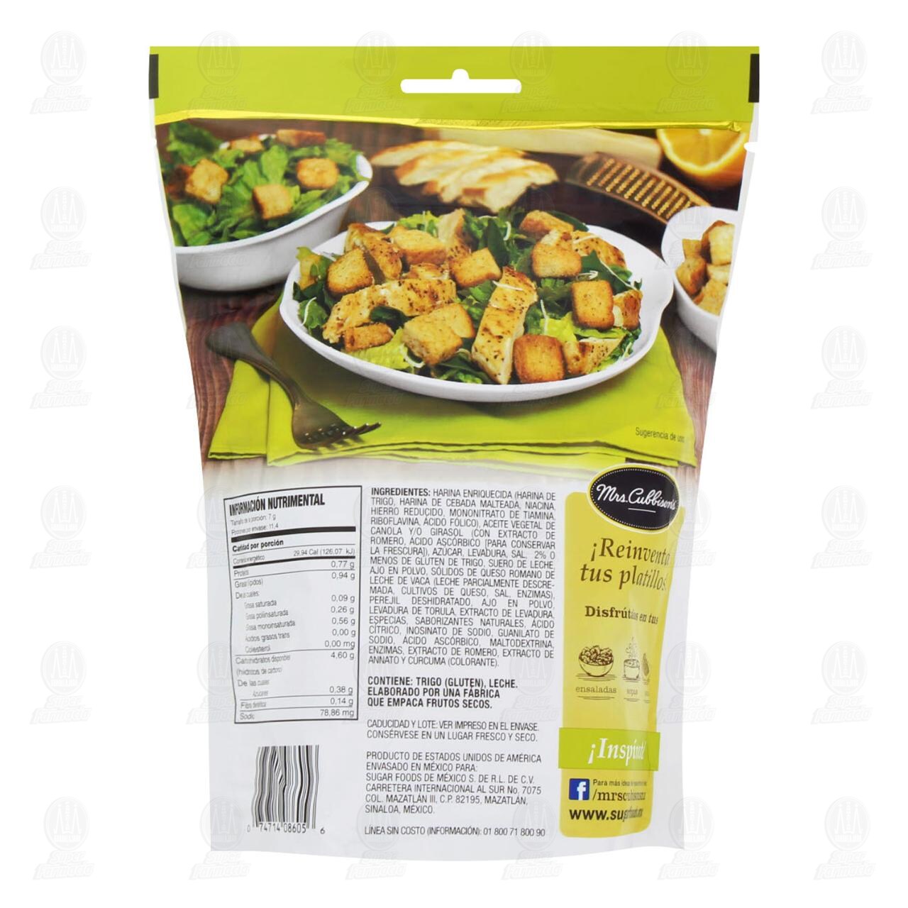 Crutones Mrs. Cubbison's Estilo César, 80 gr. image number 1