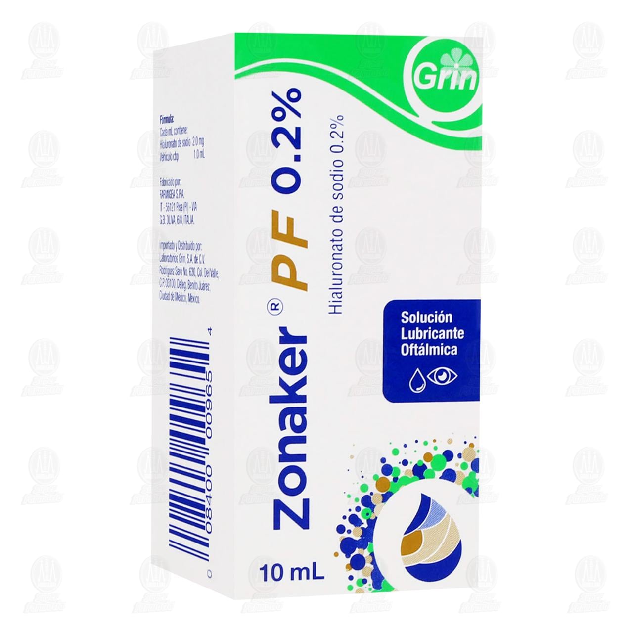Zonaker Pf 0.2% Soluci&oacute;n, 10 ml. image number 0