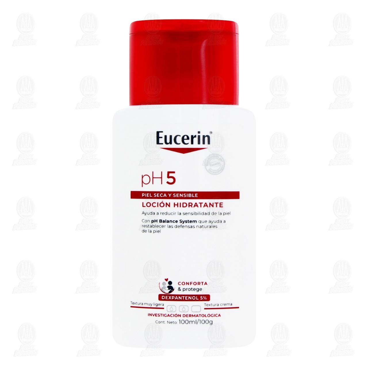 Eucerin Loción Hidratante pH5 para Piel Seca y Sensible Dexpantenol 5%, 100 ml. image number 1