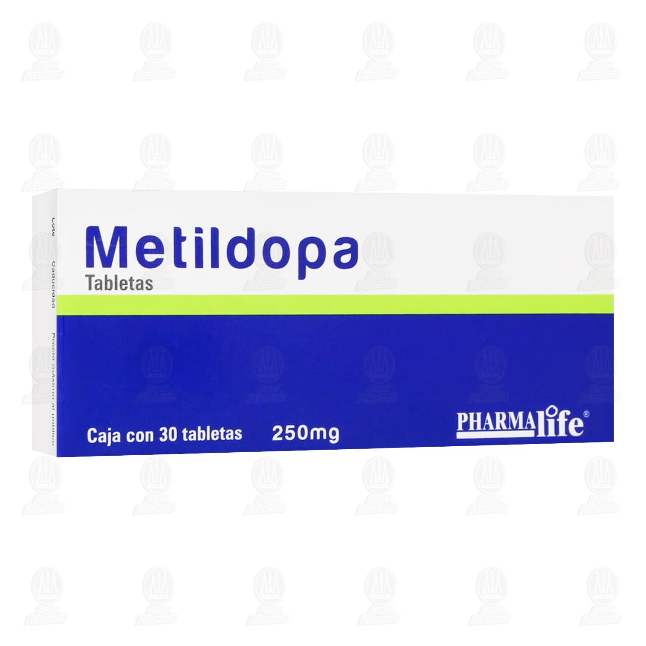 Metildopa 250 mg, 30 Tabletas Pharmalife. image number 0