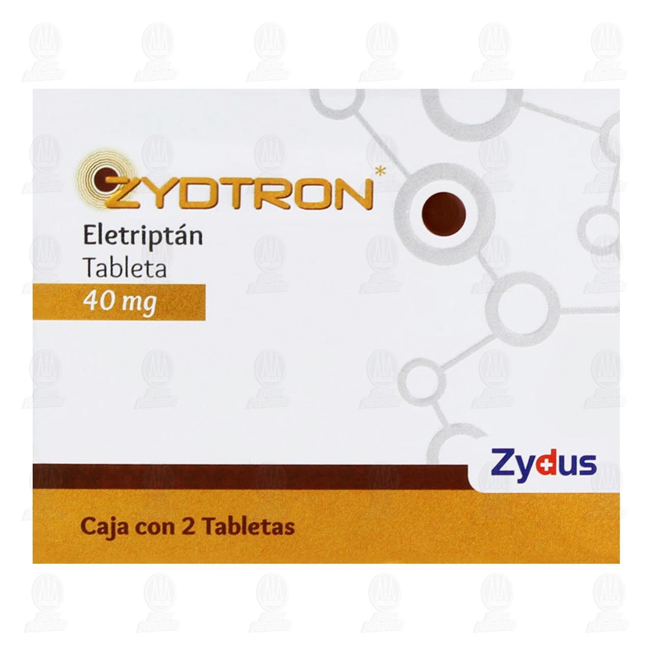 Zydtron 40 mg, 2 Tabletas. image number 1