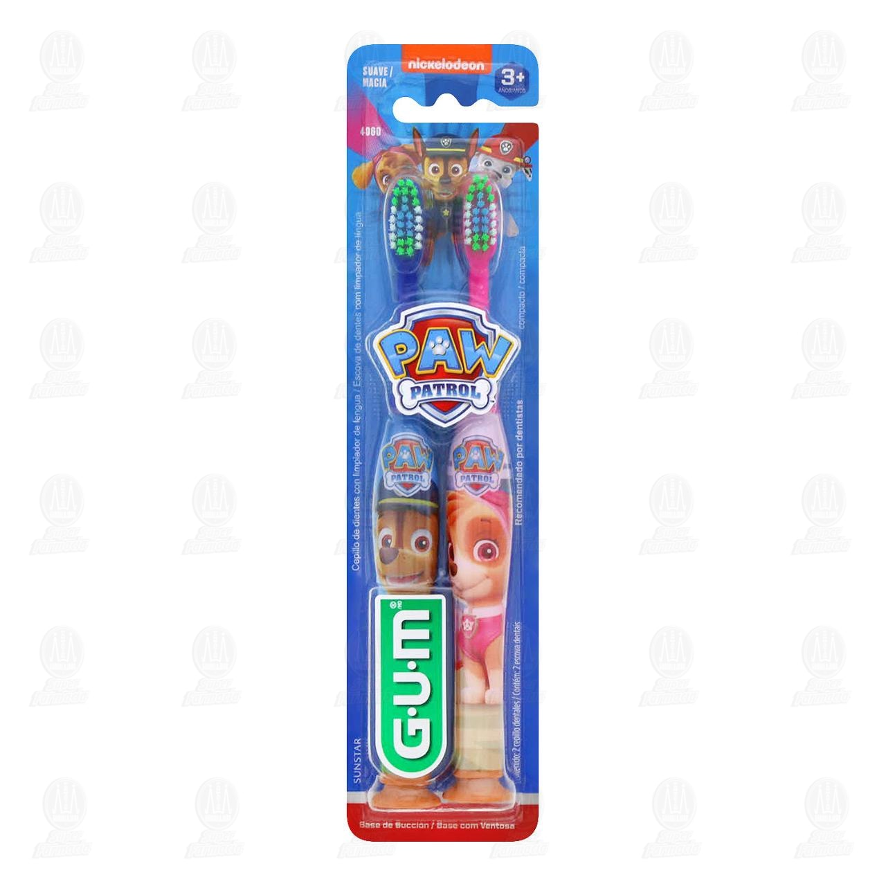 Imagen para Cepillo Dental Gum Paw Patrol, 2 pzas.