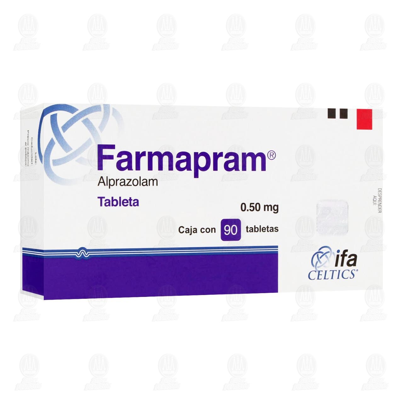 Farmapram 0.50 mg, 90 Tabletas. image number 0