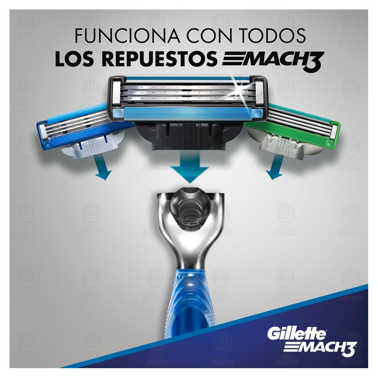 Máquina para Afeitar Gillette Mach3 con Cartuchos, 3 pzas. image number 4