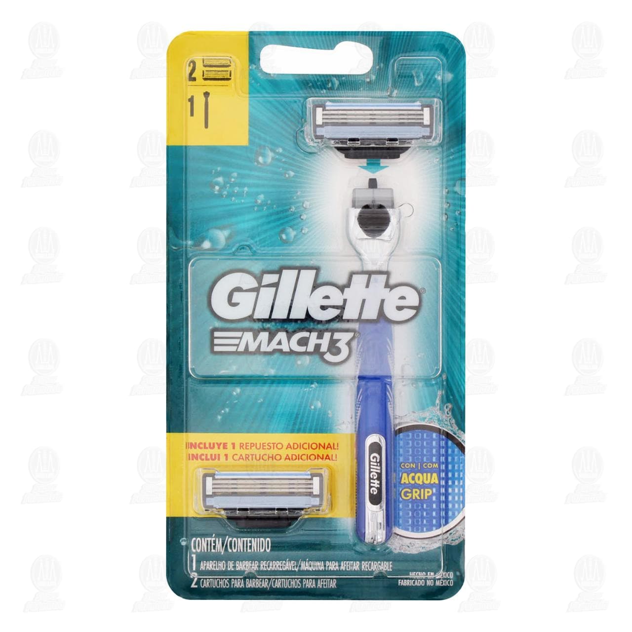 Máquina para Afeitar Gillette Mach3 con Cartuchos, 3 pzas.