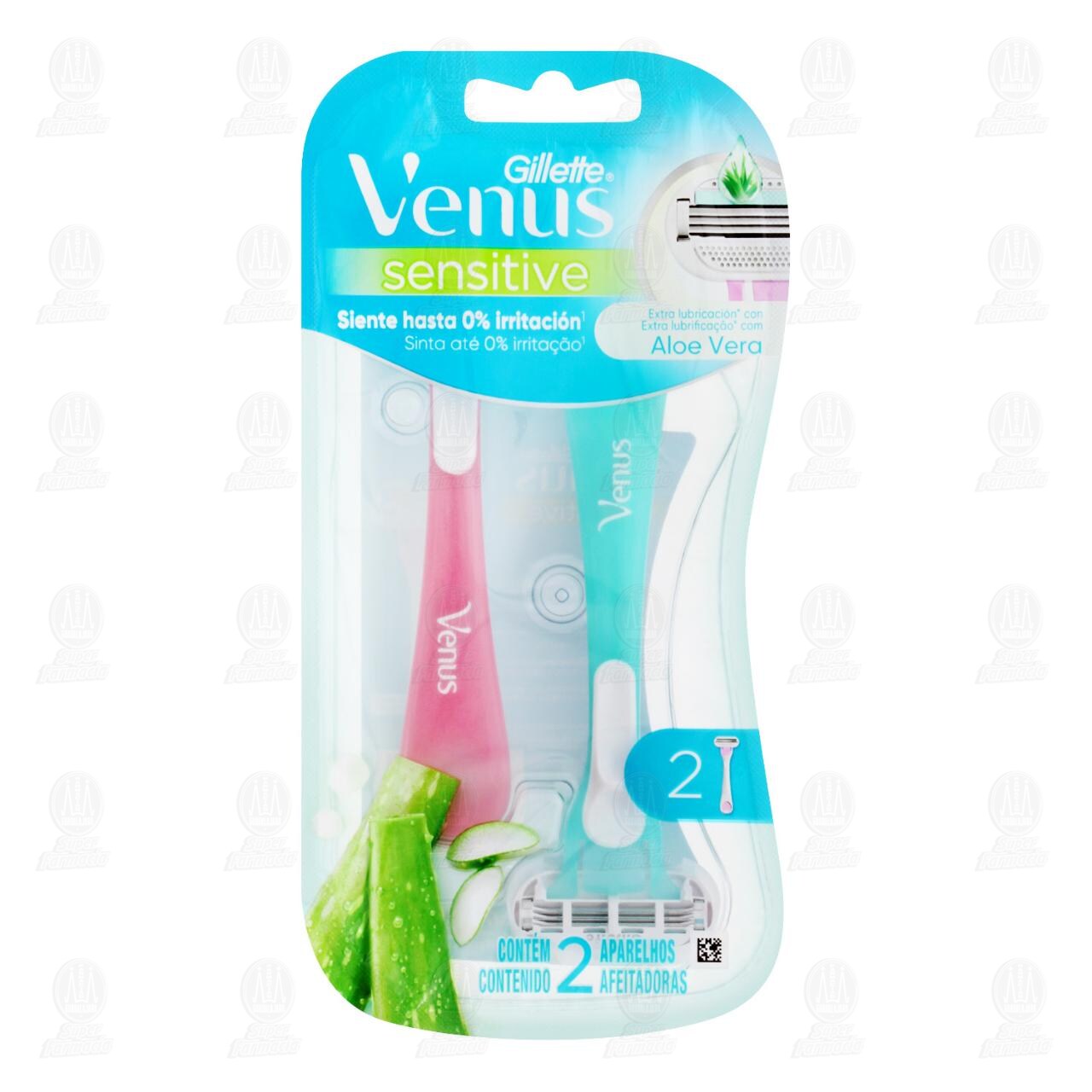 M&aacute;quina para Afeitar Gillette Venus Sensitive, 2 pzas.
