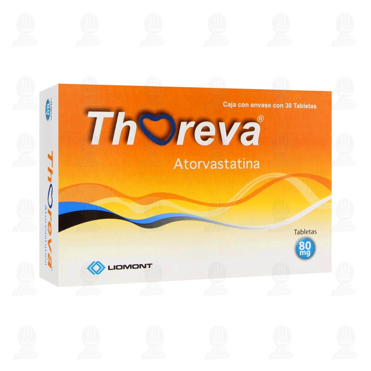 Thoreva 80 mg, 30 Tabletas. image number 0