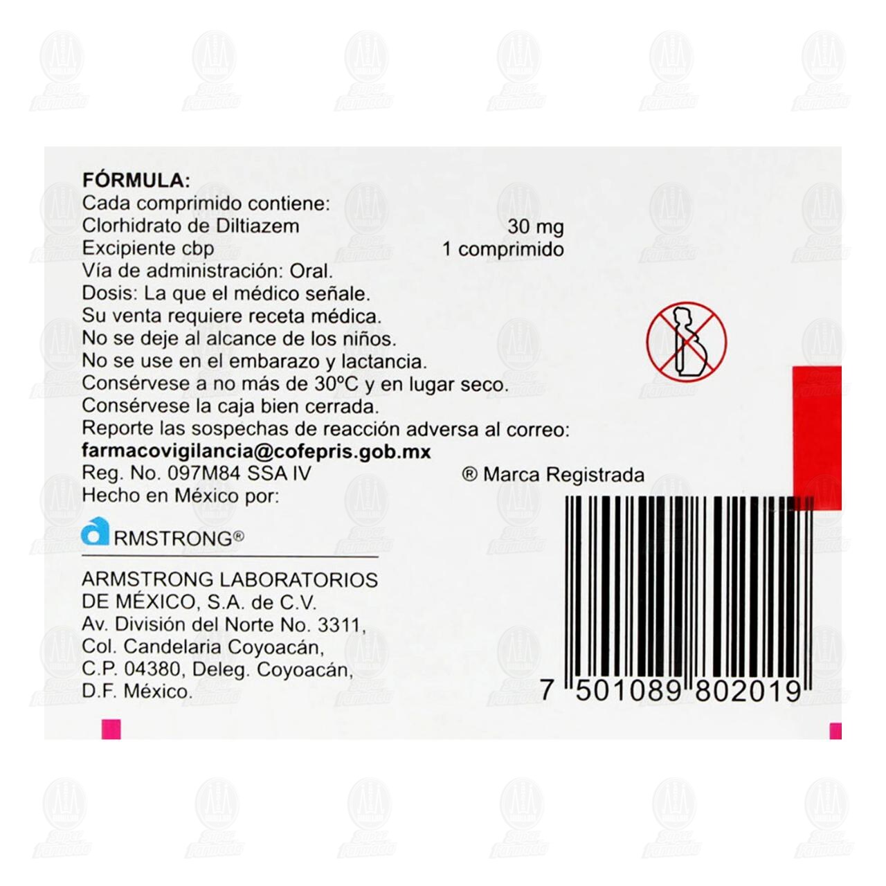 Angiotrofin 30 mg, 30 Comprimidos. image number 2