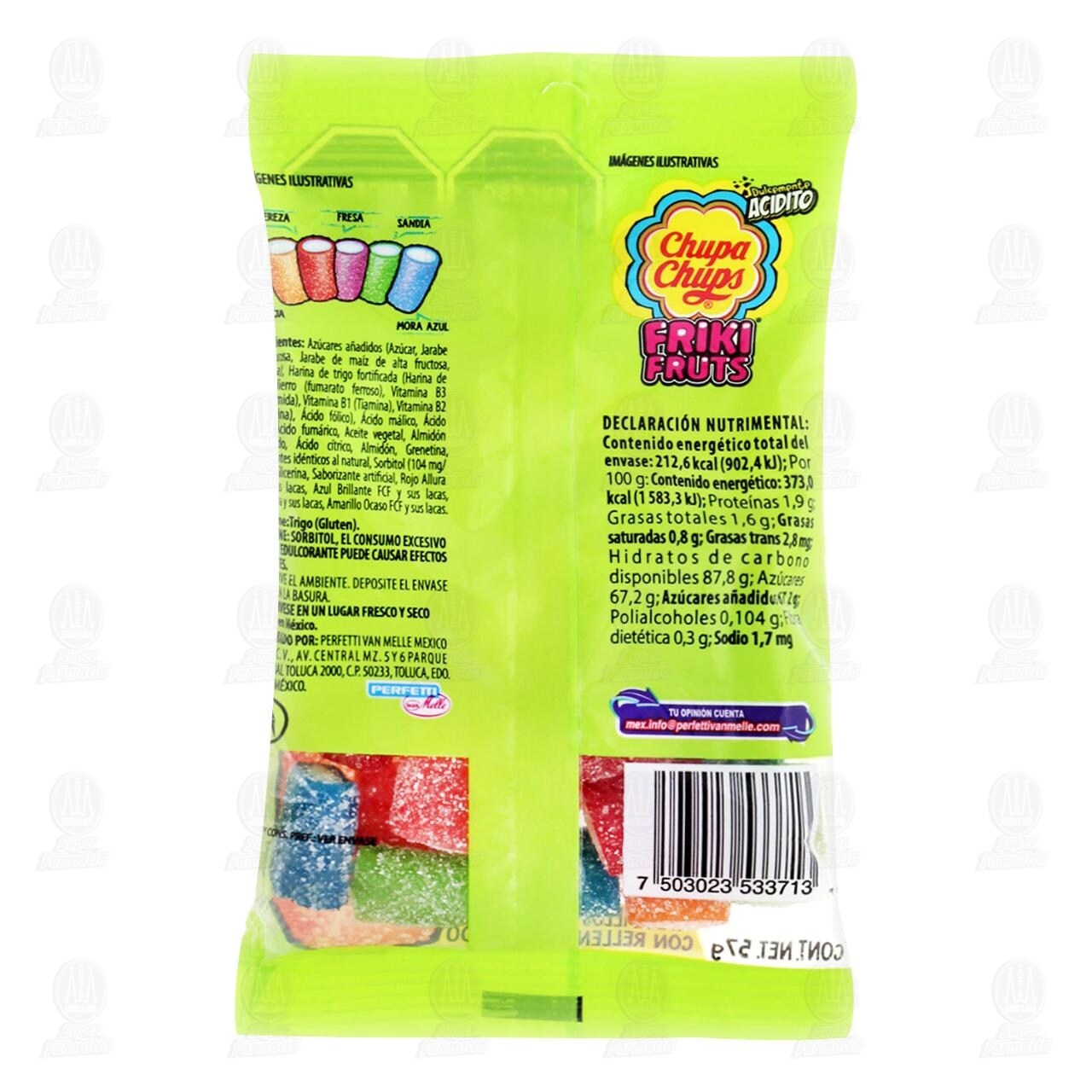 Caramelo Chupa Chups Friki Fruts Acidito, 57 gr. image number 1