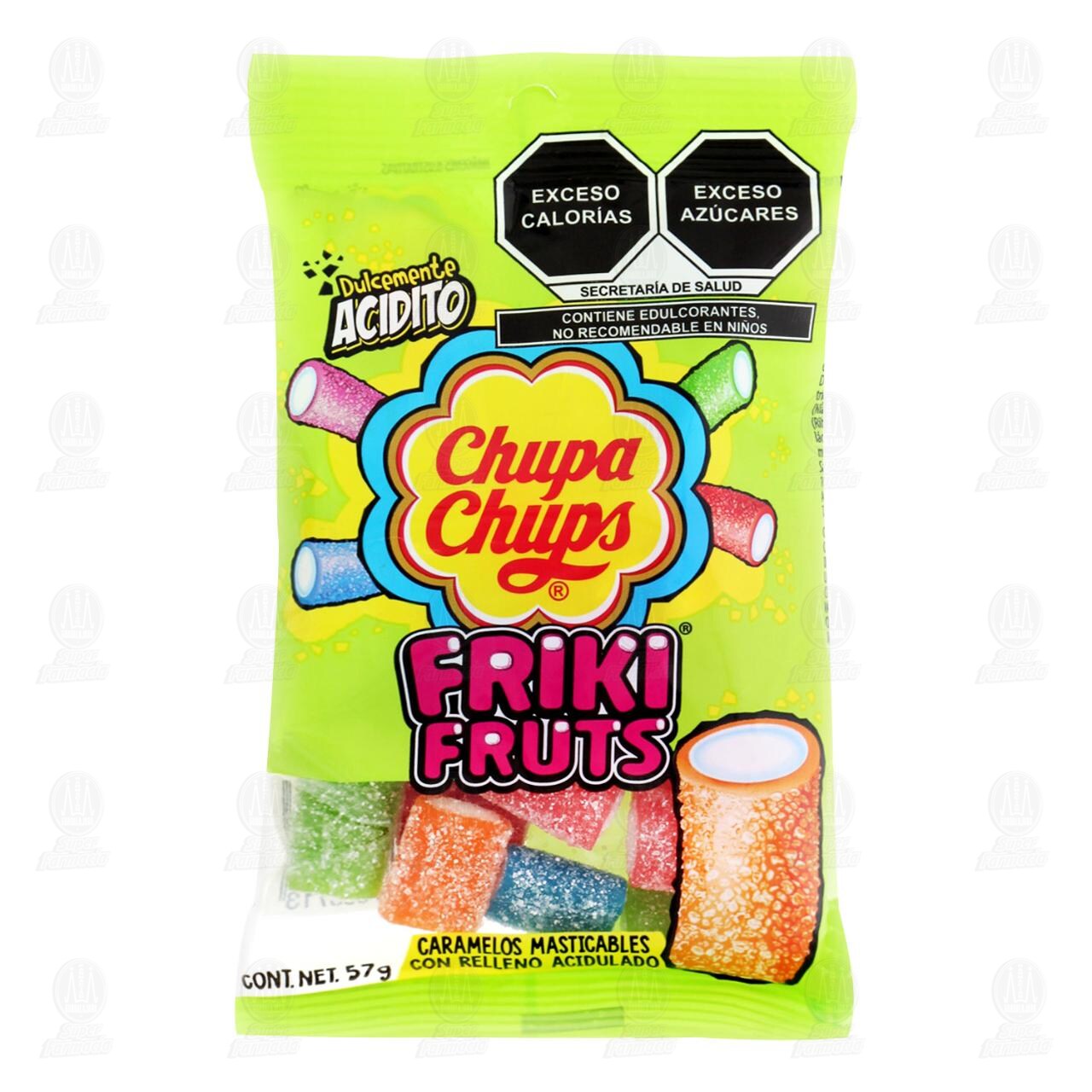 Caramelo Chupa Chups Friki Fruts Acidito, 57 gr.