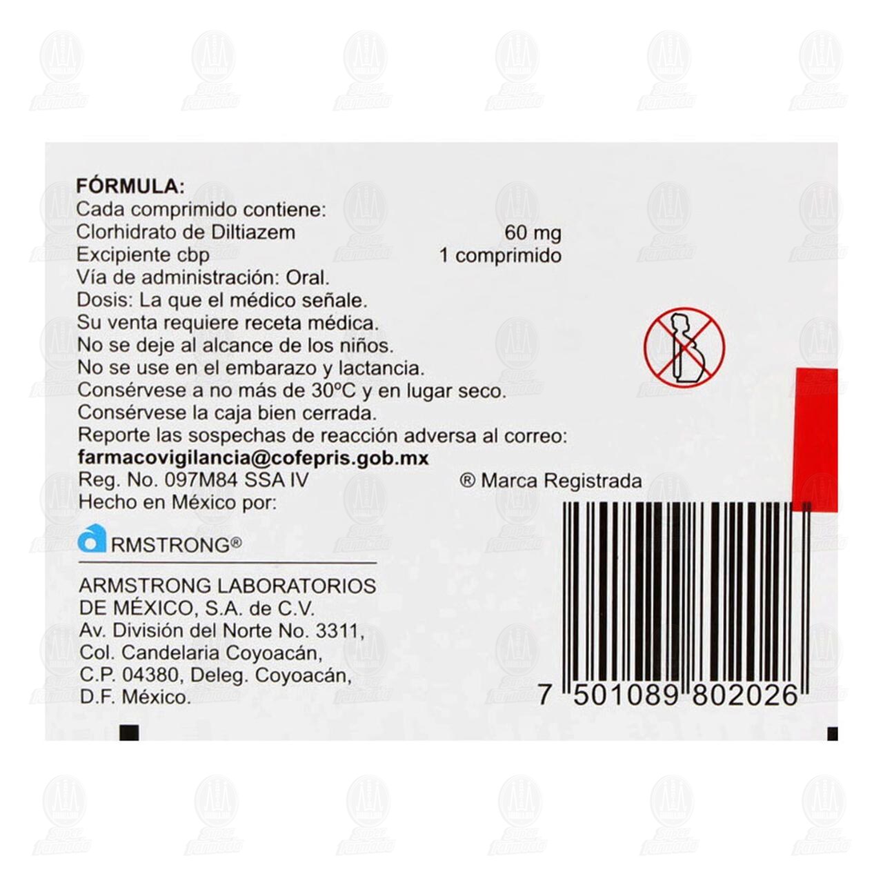 Angiotrofin 60 mg, 30 Comprimidos. image number 2