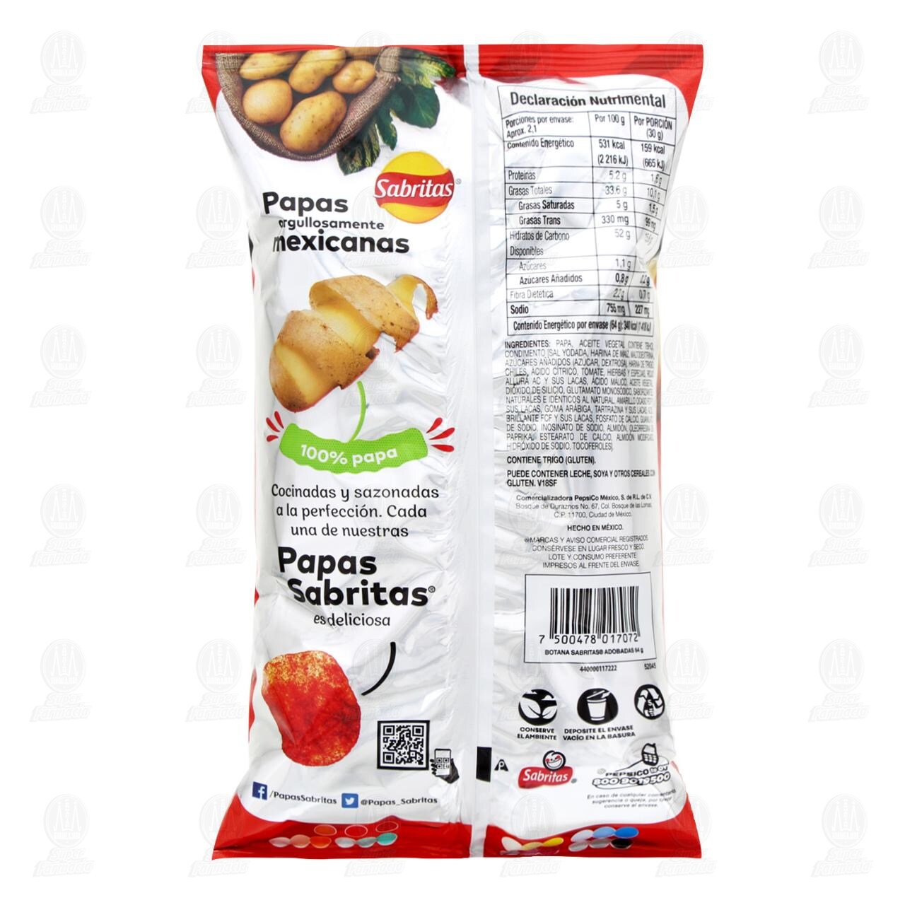 Papas Sabritas Adobadas, 64 gr. image number 1