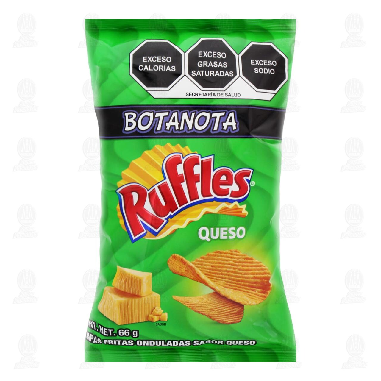 Papas Ruffles Sabor Queso, 66 gr.
