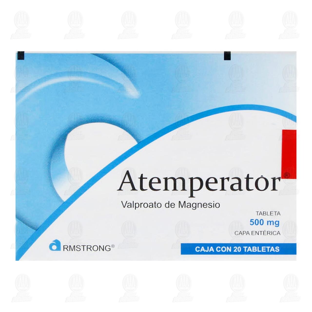 Atemperator 500 mg, 20 Tabletas. image number 1