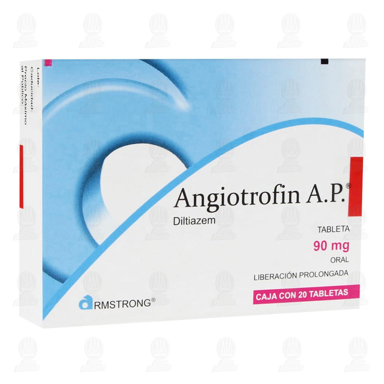 Angiotrofin AP 90 mg, 20 Tabletas.