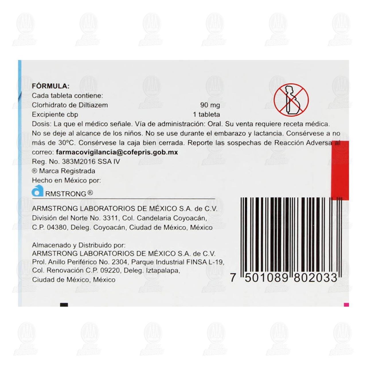 Angiotrofin AP 90 mg, 20 Tabletas. image number 2