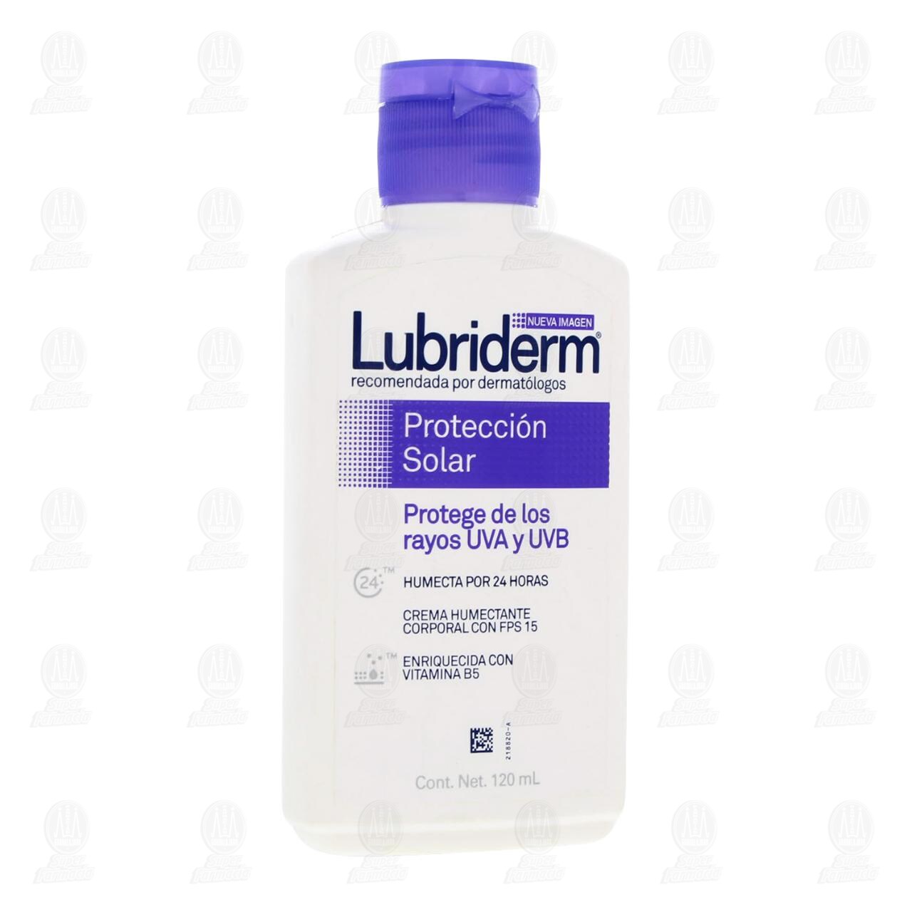 Crema Corporal Lubriderm Protección Solar UV 15, 120 ml.