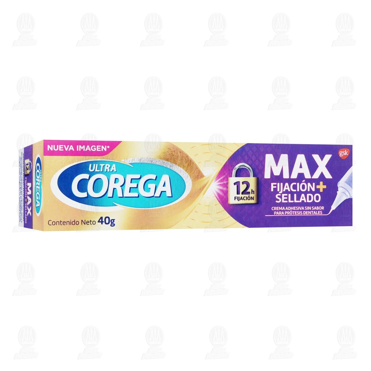 Imagen para Crema Adhesiva Ultra Corega Máximo Sellado para Prótesis Dentales Sin Sabor, 40 gr.