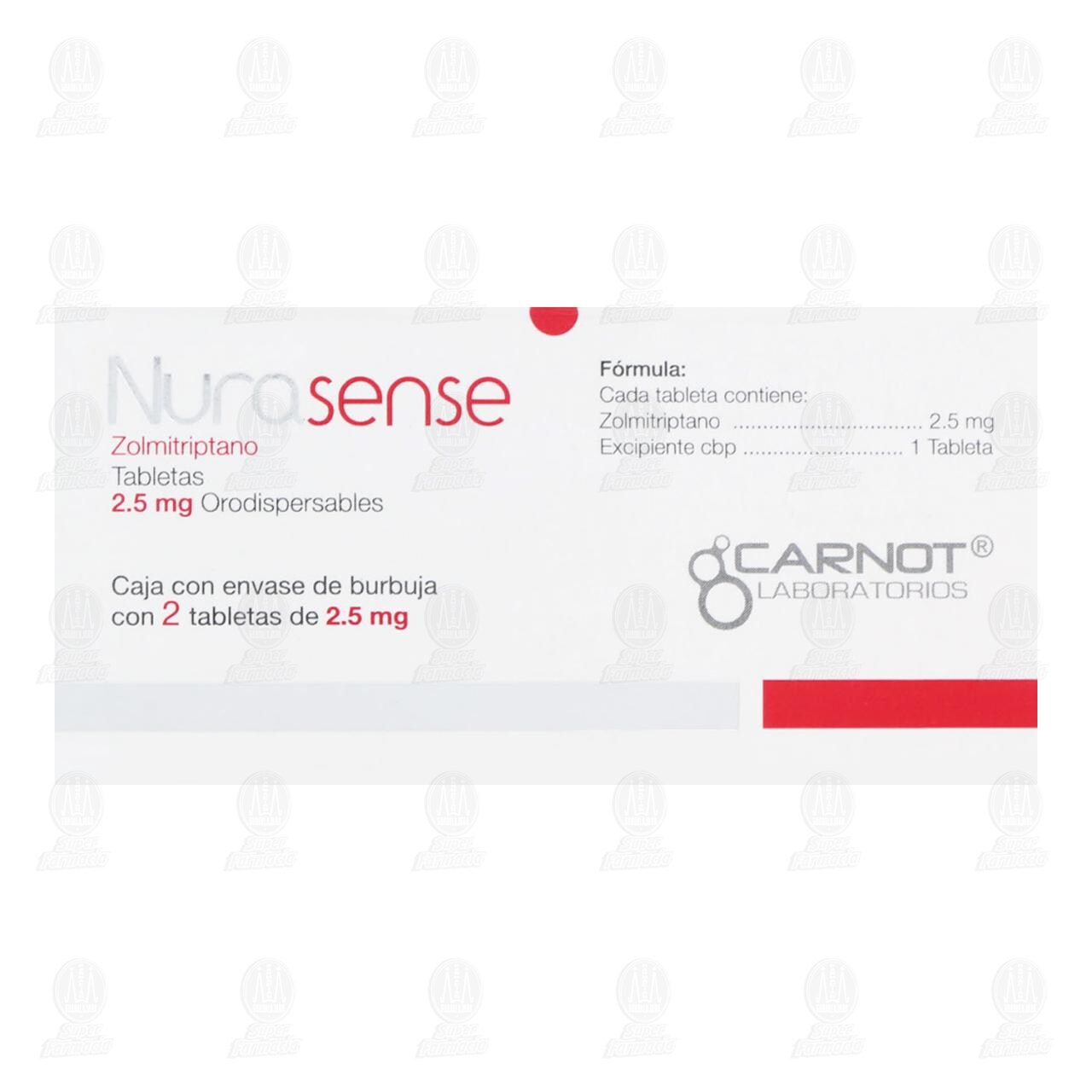 Nurasense 2.5 mg, 2 Tabletas. image number 2