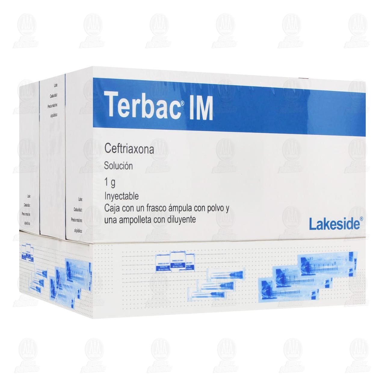 Pack Terbac IM 1 gr, Soluci&oacute;n Inyectable 3 Cajas con 1 &Aacute;mpula. image number 0
