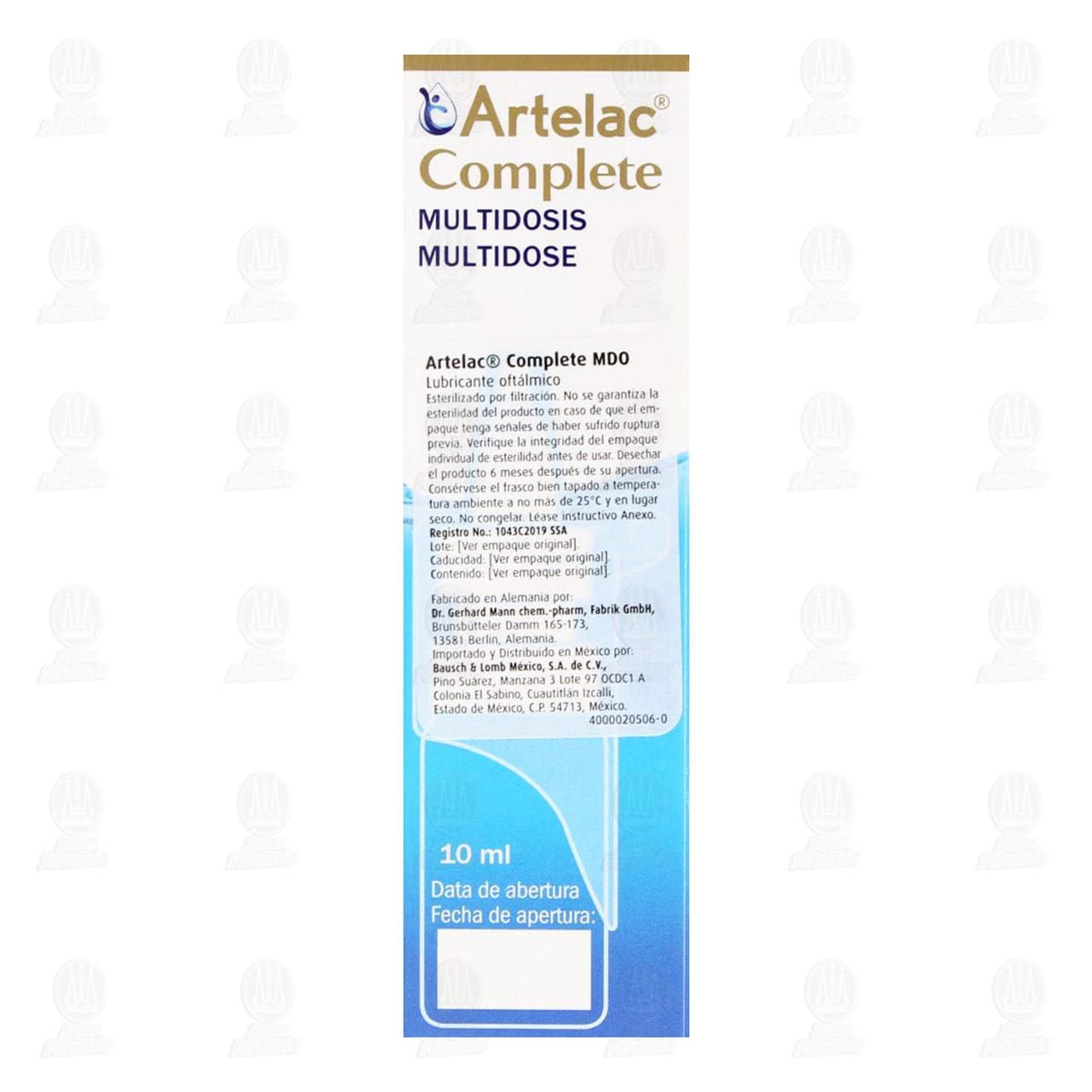 Artelac Complete Multidosis, 10 ml. image number 2