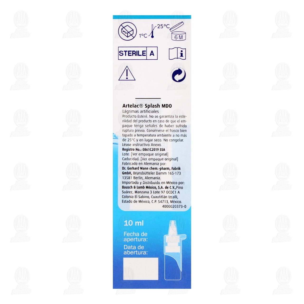 Artelac Splash Mutidosis, 10 ml. image number 3