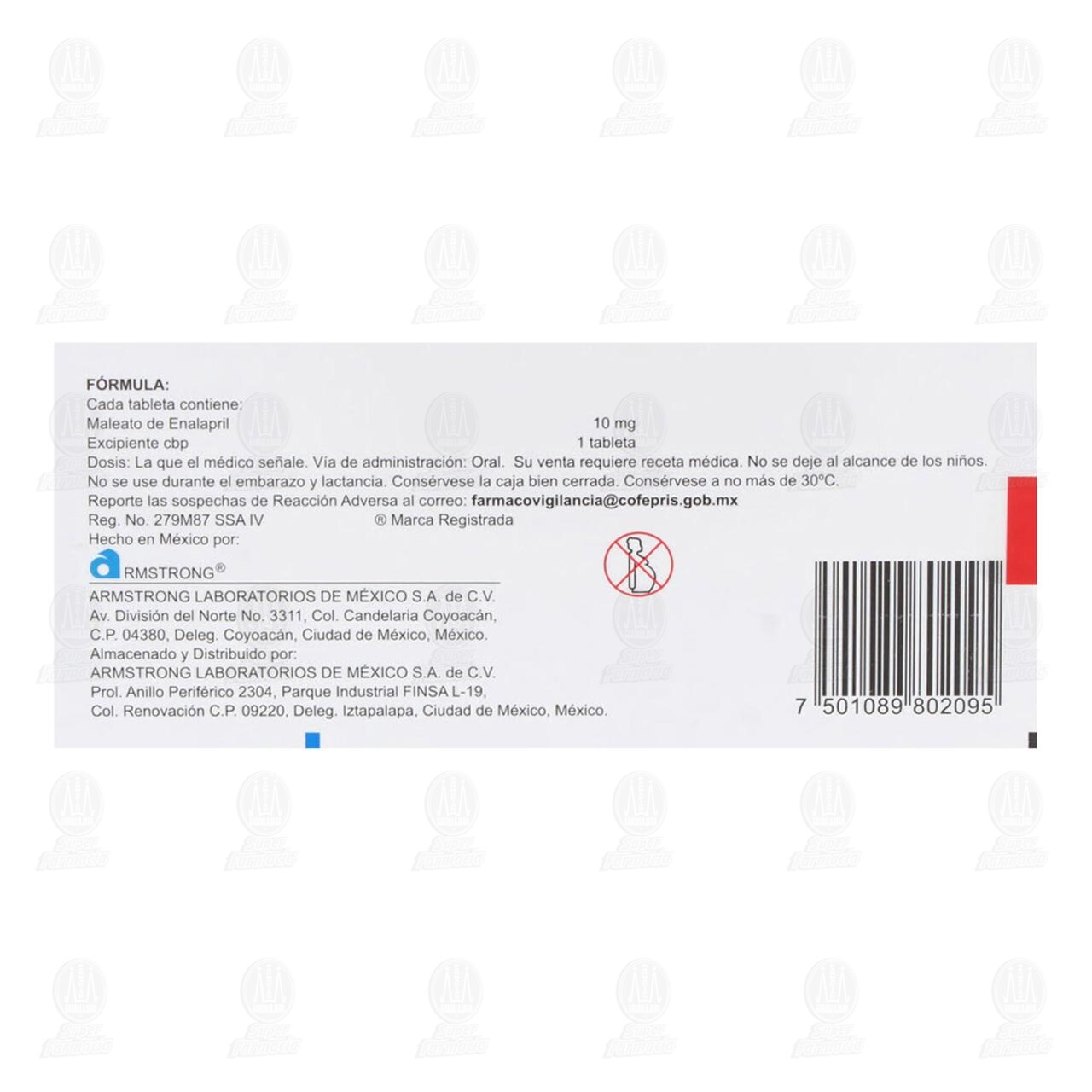 Glioten 10 mg, 30 Tabletas. image number 2