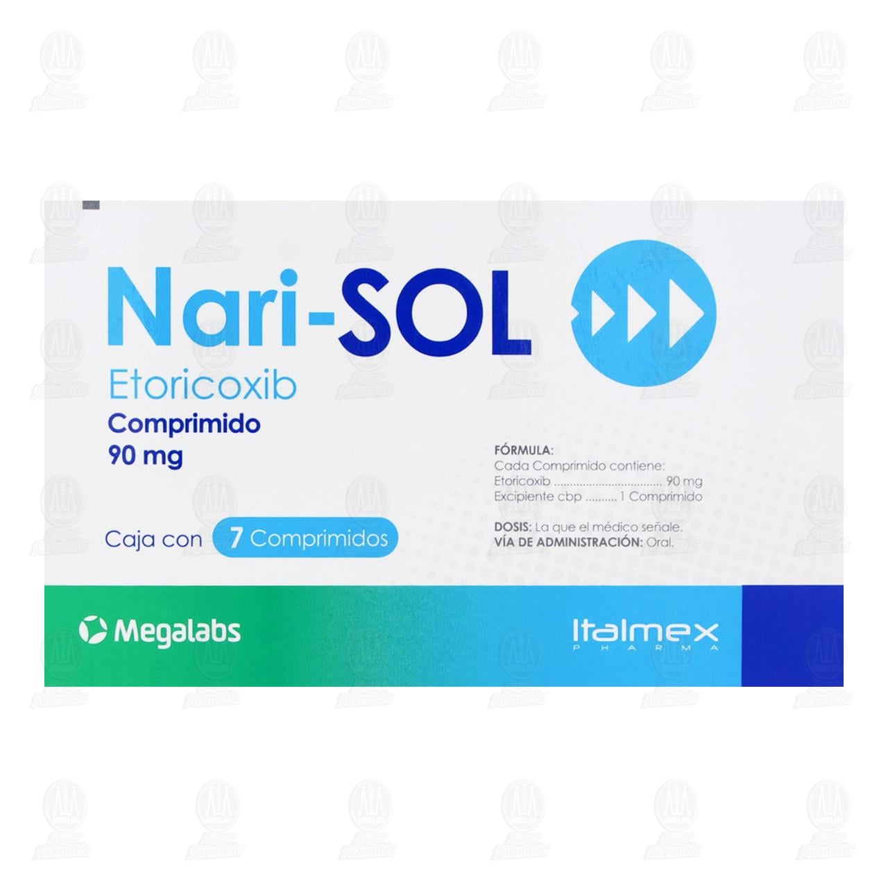 Nari- SOL 90 mg, 7 Comprimidos. image number 2