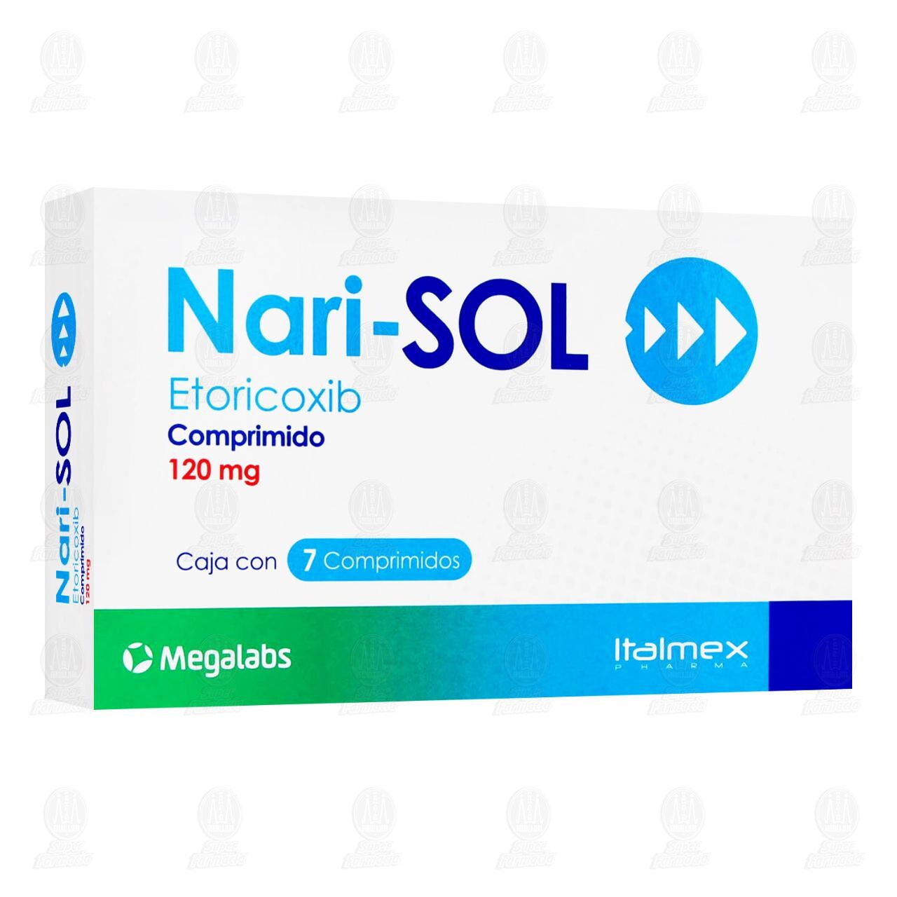 Nari-SOL 120 mg, 7 Comprimidos. image number 0