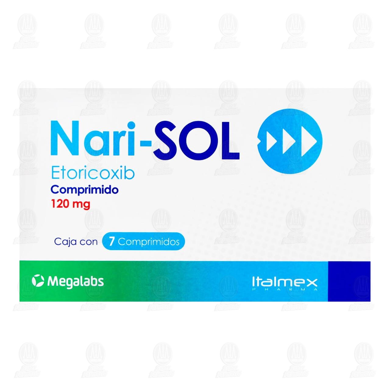 Nari-SOL 120 mg, 7 Comprimidos. image number 1