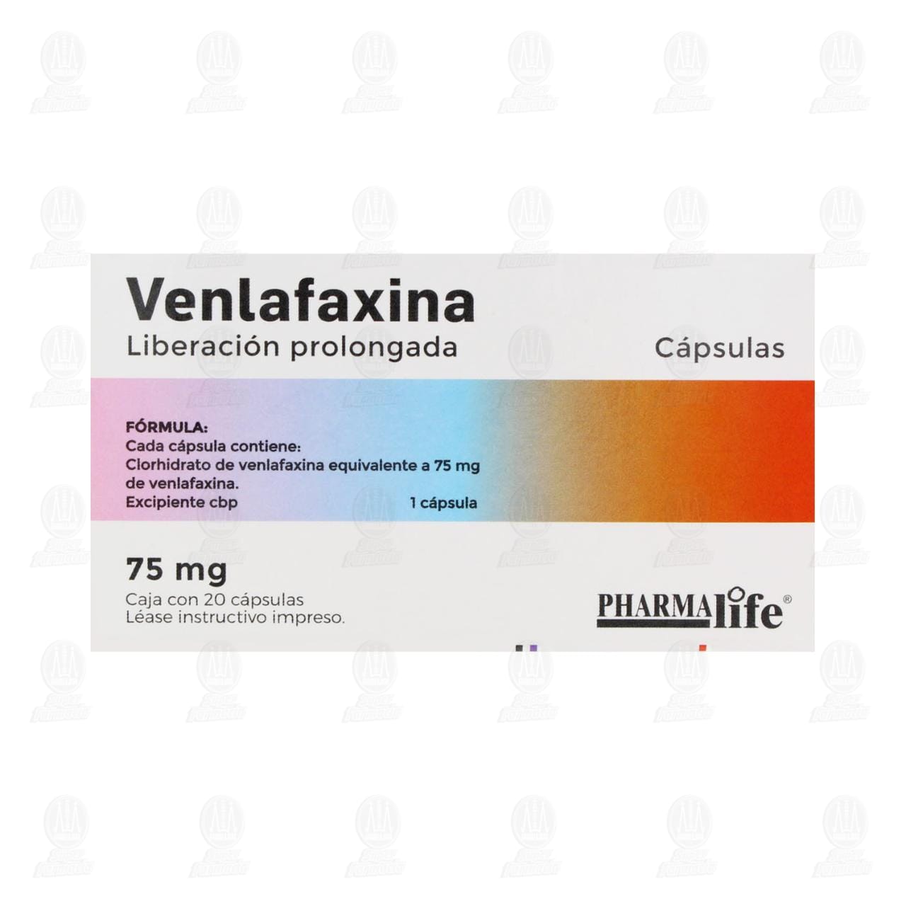 &nbsp;Venlafaxina 75 mg, 20 C&aacute;psulas Pharmalife. image number 2