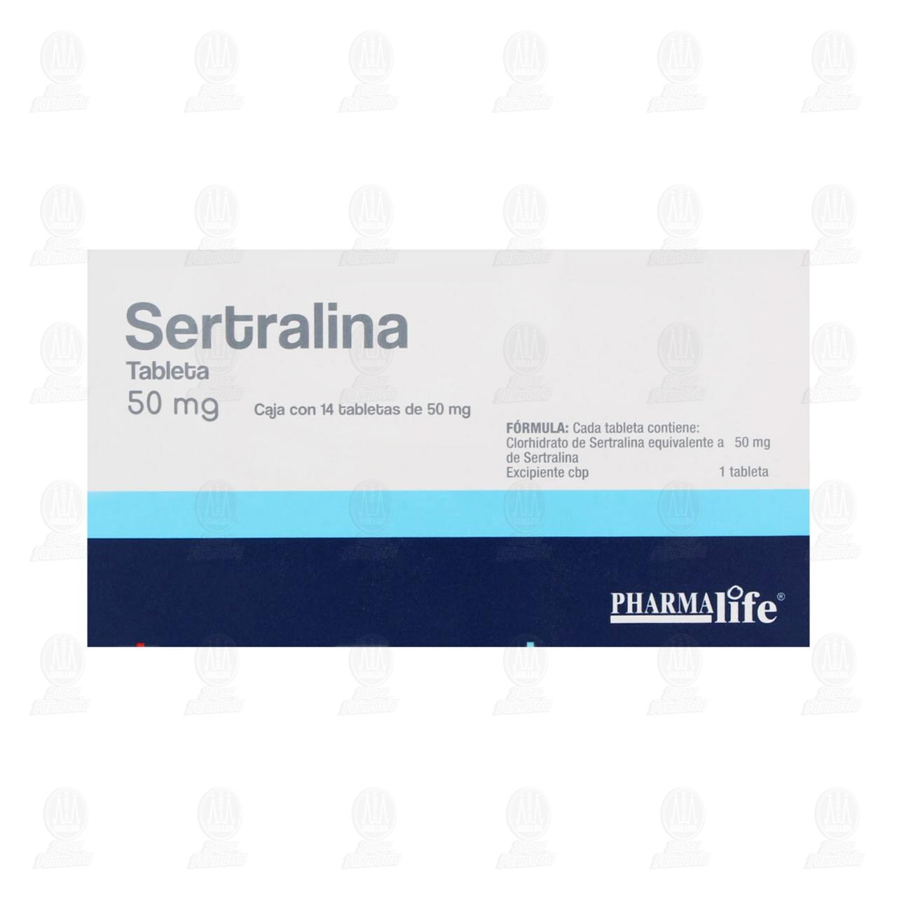 Sertralina 50 mg, 14 Tabletas Pharmalife. image number 2