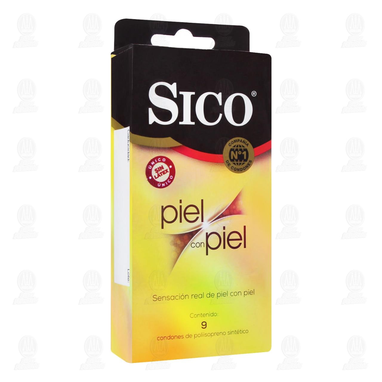 Sico Piel con Piel, 9 Condones.