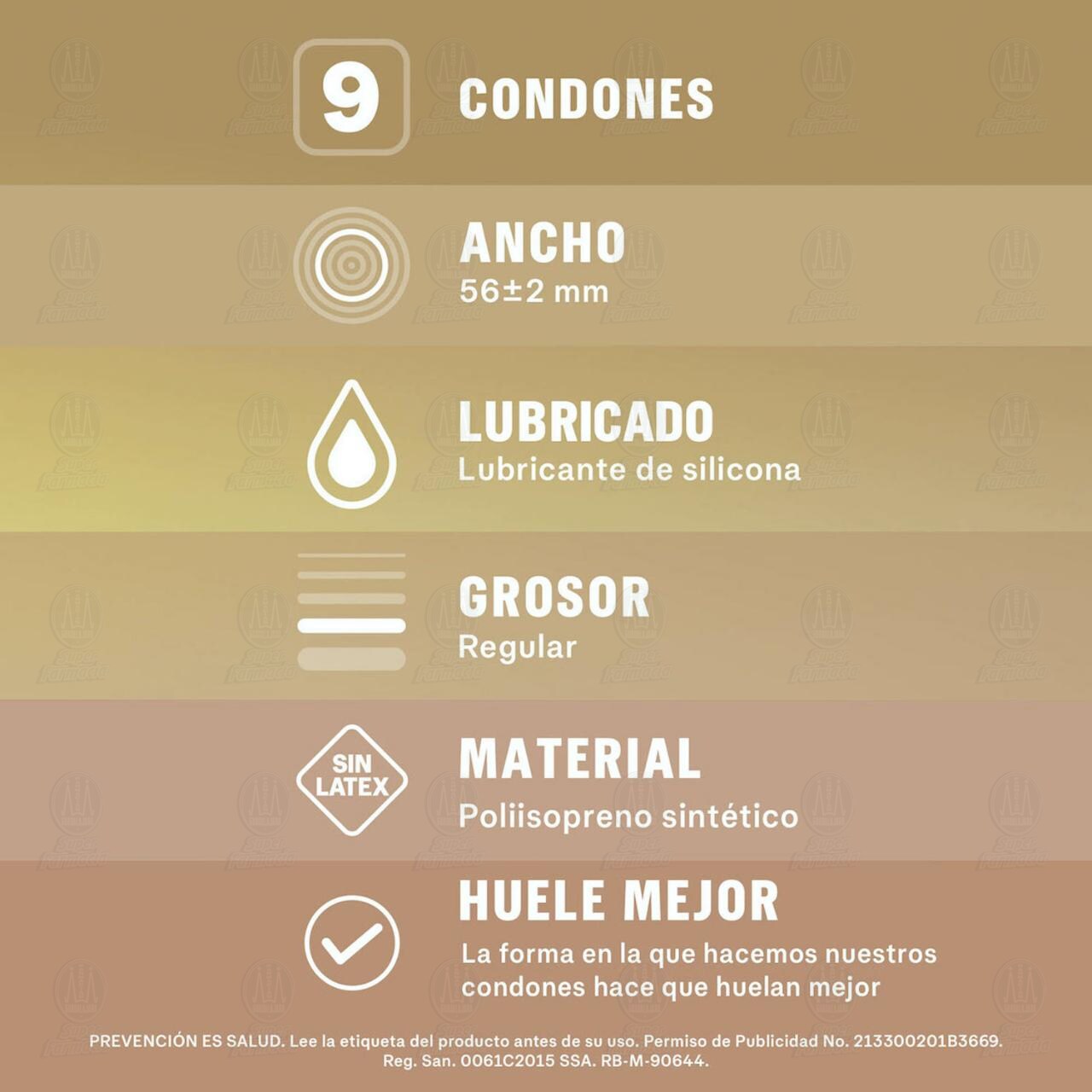 Sico Piel con Piel, 9 Condones. image number 3