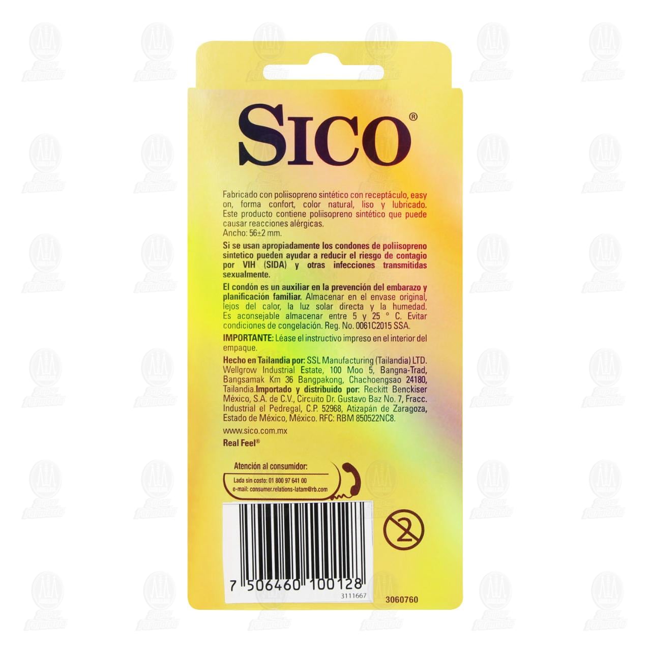 Sico Piel con Piel, 9 Condones. image number 2
