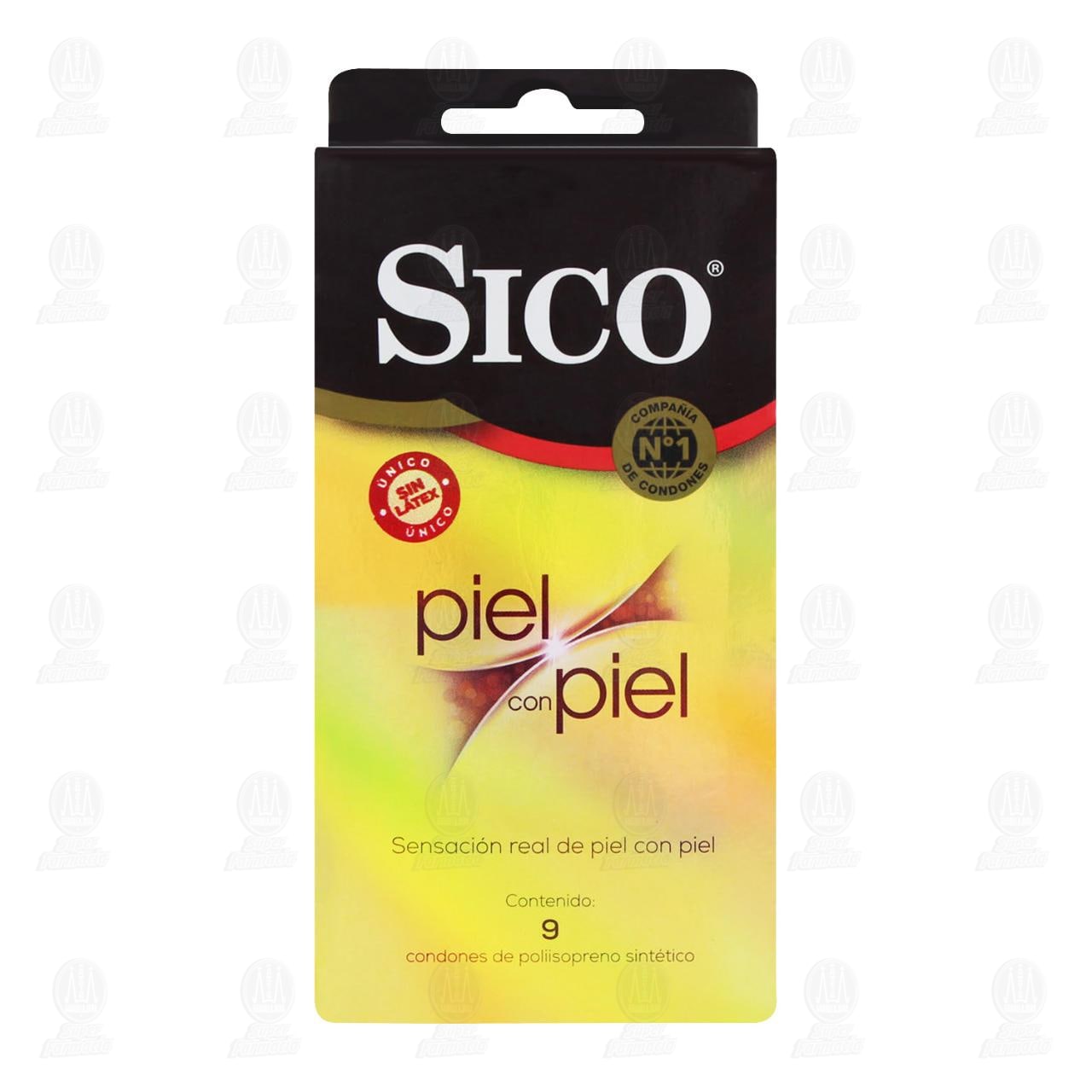 Sico Piel con Piel, 9 Condones. image number 1