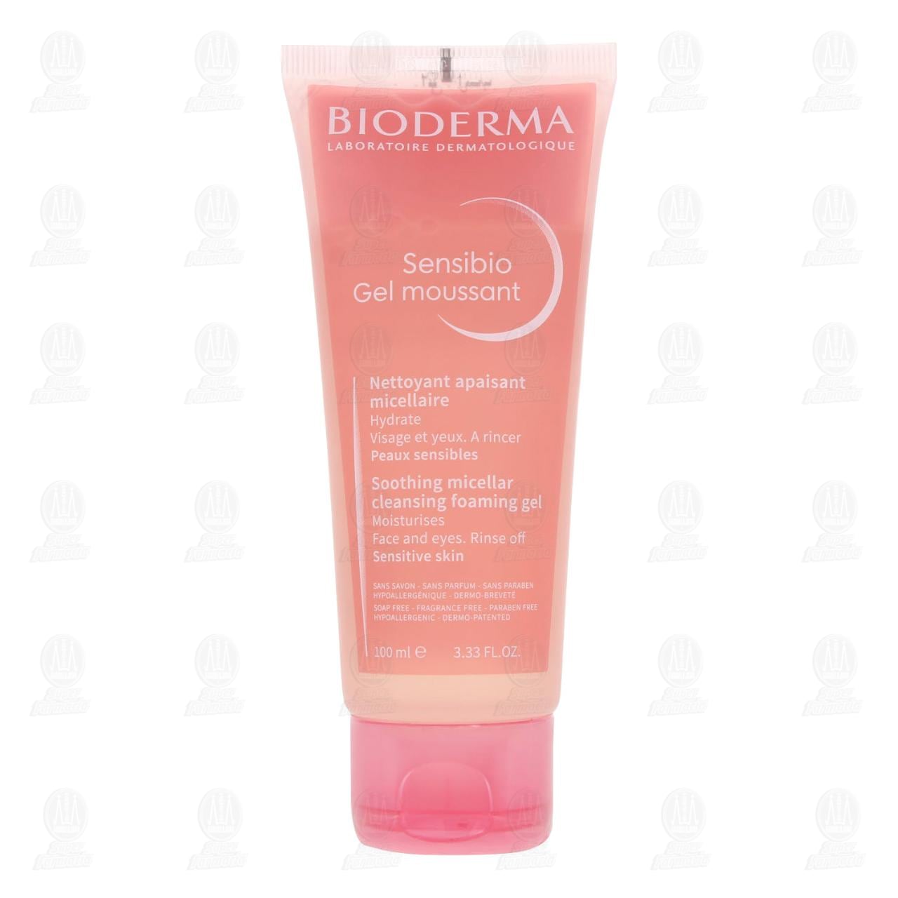 Gel Bioderma Sensibio Limpiador Calmante Hidratante, 100 ml.