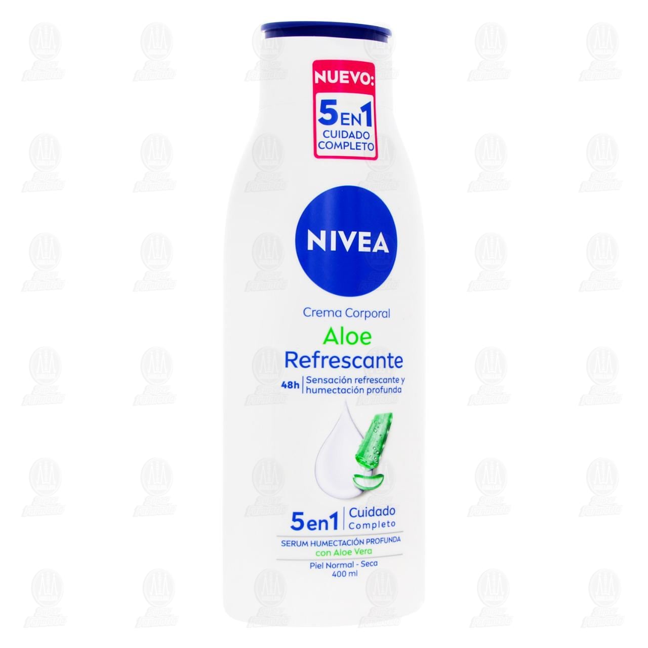 Nivea Crema Corporal Aloe Refrescante 5 en 1, 400 ml.