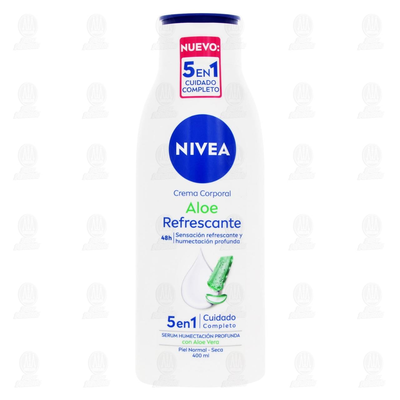 Nivea Crema Corporal Aloe Refrescante 5 en 1, 400 ml. image number 1