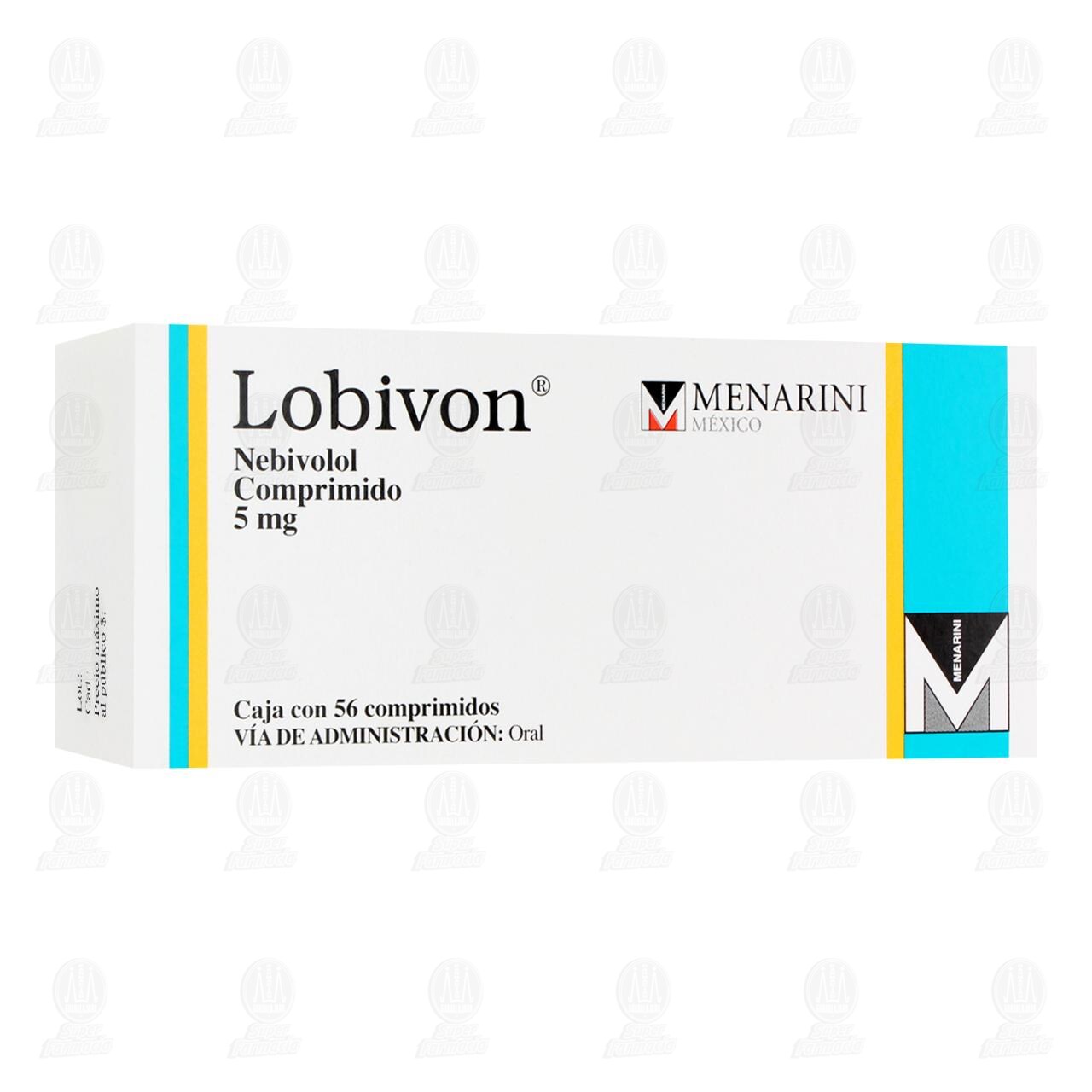 Lobivon 5 mg, 56 Comprimidos. image number 0