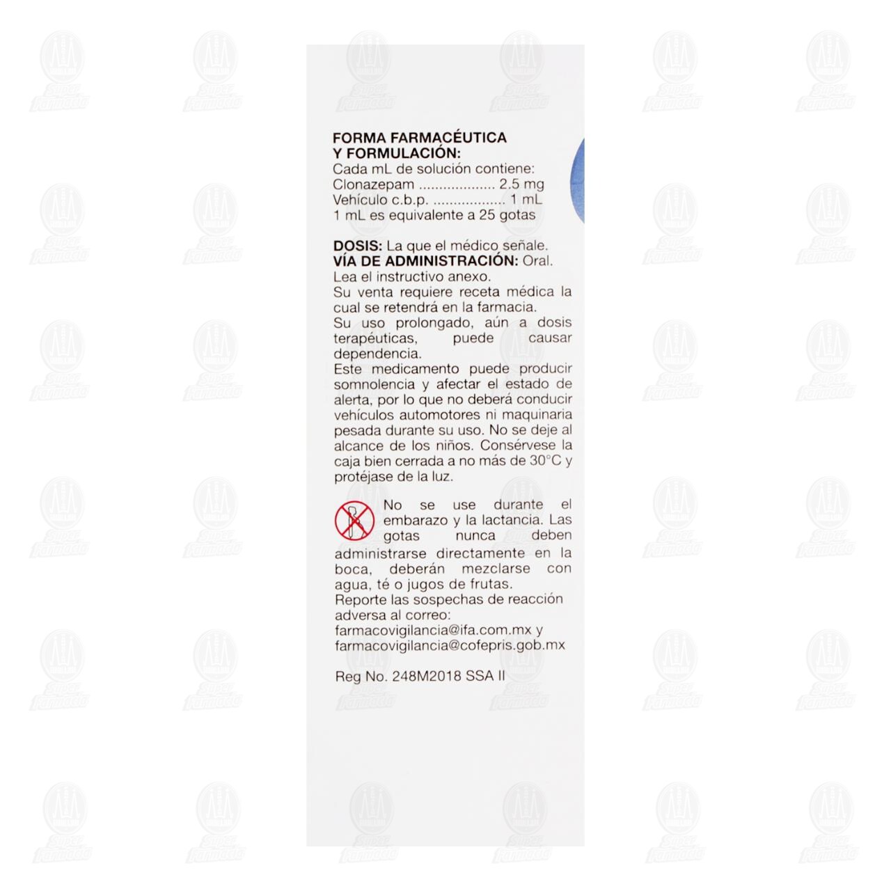Klodex 2.5mg/ml Soluci&oacute;n, 10 ml. image number 2