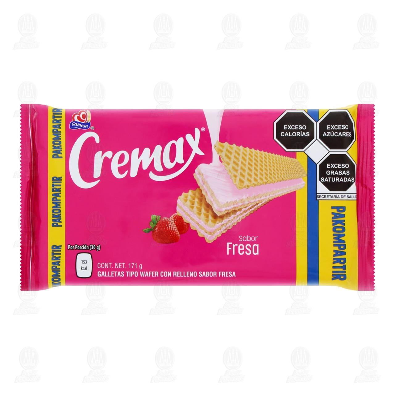 Imagen para Galletas Cremax Sabor Fresa, 171 gr.