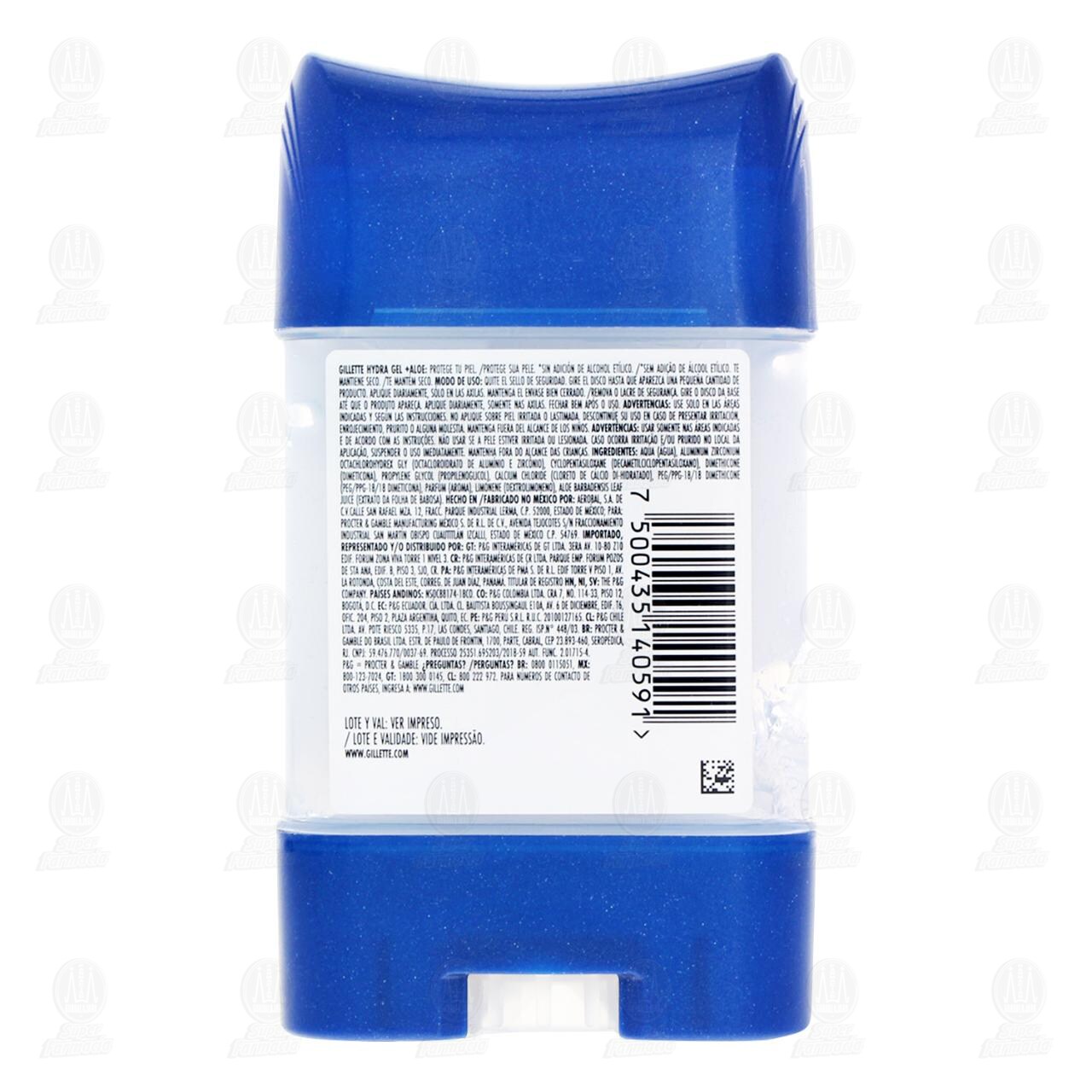 Antitranspirante Gillette Hydra Gel +Aloe, 82 gr. image number 2