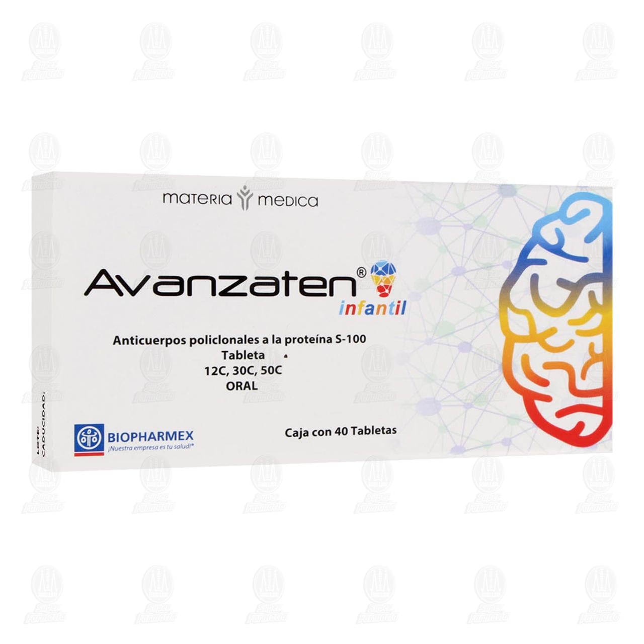 Avanzaten Infantil 12C, 30C, 50C, 40 Tabletas.