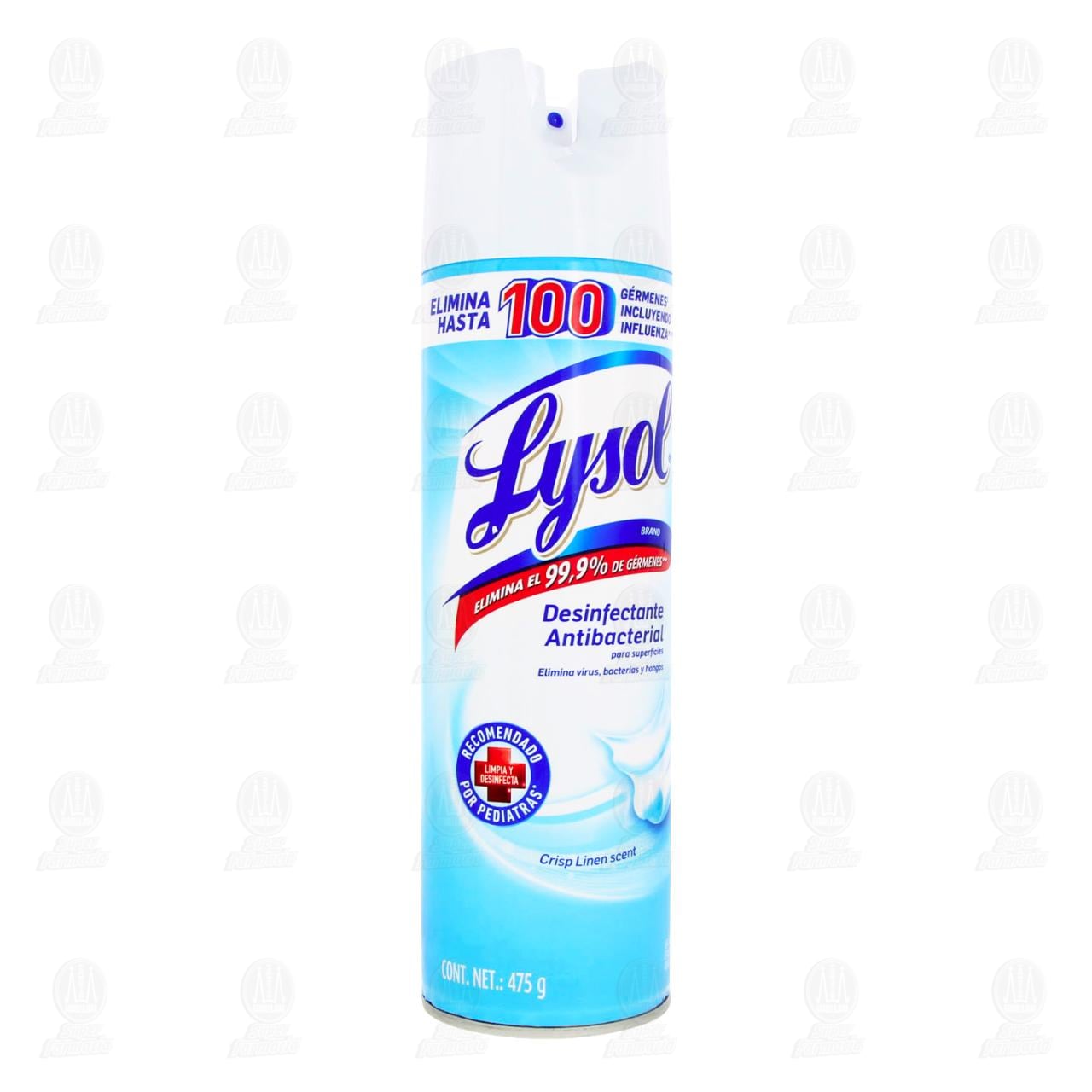 Lysol Aerosol Desinfectante Antibacterial para Superficies Crisp Linen, 475  gr.